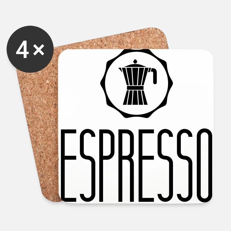 espresso - Coasters (set of 4) - white