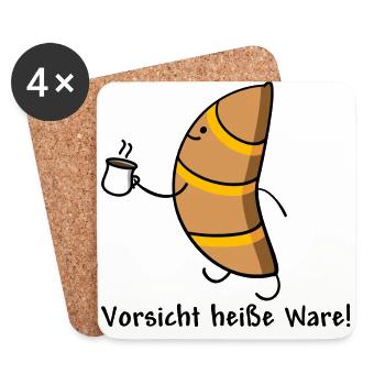 Croissant - Untersetzer (4er-Set) - Weiß - Vorne