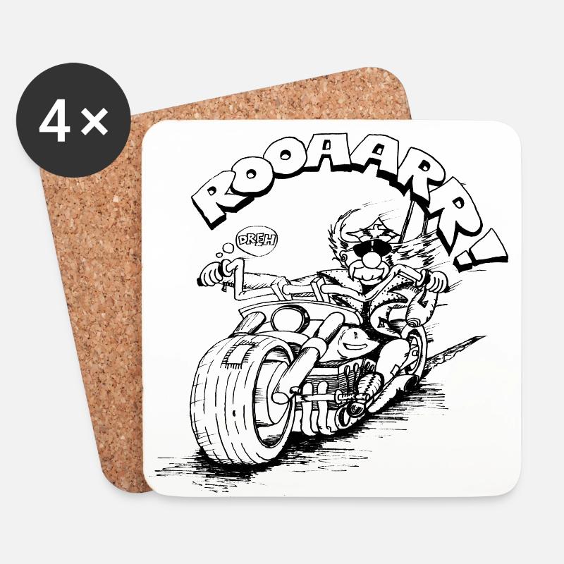 Rocker II - Untersetzer (4er-Set) - Weiß