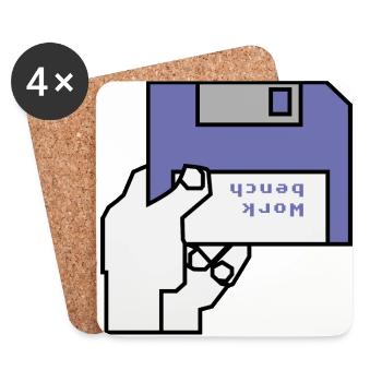 Work bench - Coasters (set of 4) - white - Front