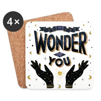 Du bist ein Wunder - Untersetzer (4er-Set) - Weiß - Vorne