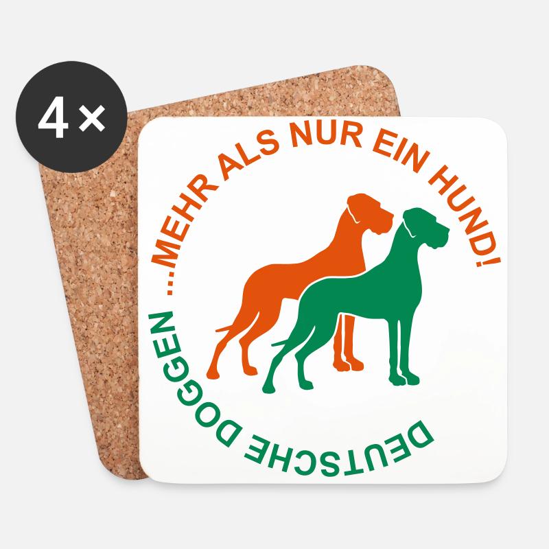 Deutsche Doggen - Mehr als nur ein Hund - Untersetzer (4er-Set) - Weiß