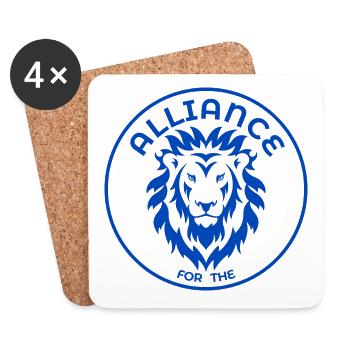 Wow! A clear commitment to the Alliance - Coasters (set of 4) - white - Front