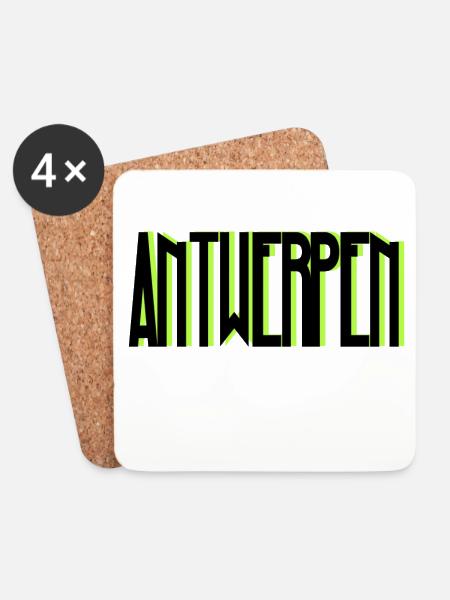 Antwerpen - Untersetzer (4er-Set) - Weiß