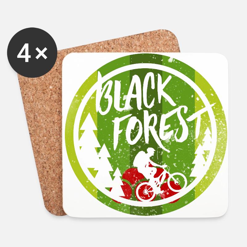 Black Forest - Untersetzer (4er-Set) - Weiß