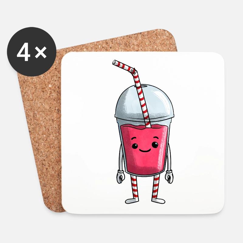 I Love Milkshake - Coasters (set of 4) - white