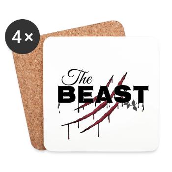The Beast (part1) Partner Look love Gift Idea - Coasters (set of 4) - white - Front