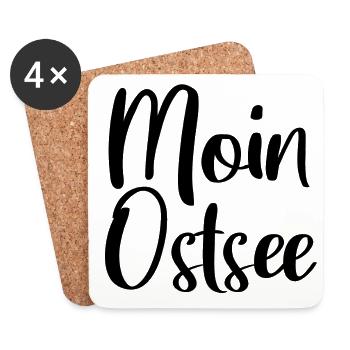 MOIN OSTSEE - Untersetzer (4er-Set) - Weiß - Vorne