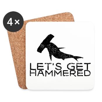 HAMMERHAI - Coasters (set of 4) - white - Front