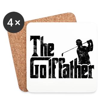 Golffather - Untersetzer (4er-Set) - Weiß - Vorne