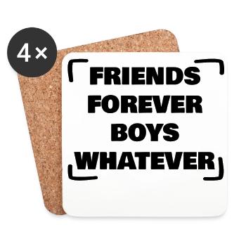 BEST FRIENDS FRIENDS CIRCLE - Coasters (set of 4) - white - Front