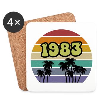 1983 - Coasters (set of 4) - white - Front