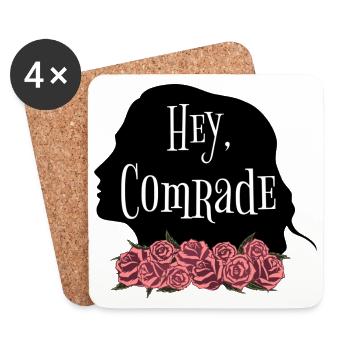 Rose Hathaway Citation « Hey, Camarade » Vampire Academy - Dessous de verre (lot de 4) - blanc - Devant