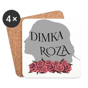 Rose Hathaway Namen, Dimka, Roza, Vampire Academy - Untersetzer (4er-Set) - Weiß - Vorne