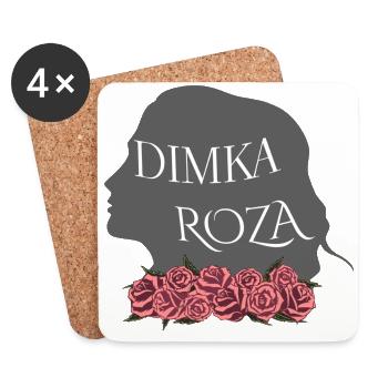 Rose Hathaway Namen, Dimka, Roza, Vampire Academy - Untersetzer (4er-Set) - Weiß - Vorne