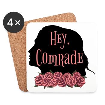 Rose Hathaway Citation « Hey, Camarade » Vampire Academy - Dessous de verre (lot de 4) - blanc - Devant
