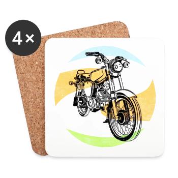 S51 Motiv Shirt - Untersetzer (4er-Set) - Weiß - Vorne