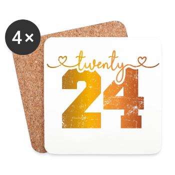 2024 - Coasters (set of 4) - white - Front