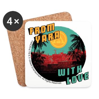 Far Cry 6 From Yara With Love - Dessous de verre (lot de 4) - blanc - Devant