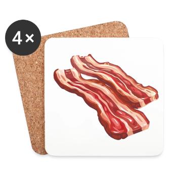 Realistisch illustriertes SpeckDesign - Untersetzer (4er-Set) - Weiß - Vorne
