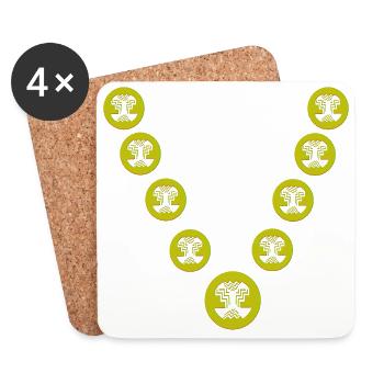 Chain - Coasters (set of 4) - white - Front