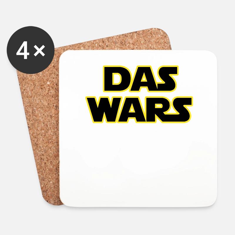 Das wars - Möge die 60 mit mir sein - Untersetzer (4er-Set) - Weiß