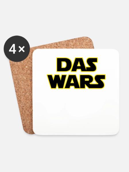 Das wars - Möge die 40 mit mir sein - Untersetzer (4er-Set) - Weiß