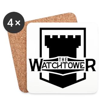 Zeugen Jehova Wachturm Zeitschrift Religion - Untersetzer (4er-Set) - Weiß - Vorne