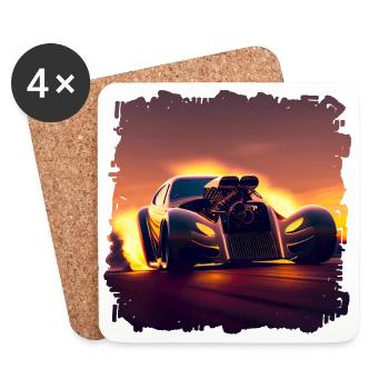 There are championships of drag racing - Coasters (set of 4) - white - Front