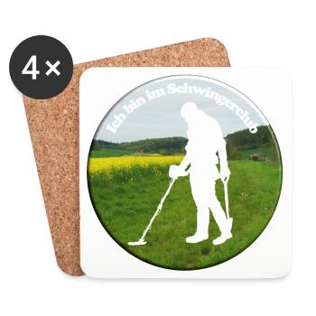 There is nothing offensive about a detector oscillator - Coasters (set of 4) - white - Front