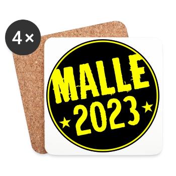 Malle 2023 - Untersetzer (4er-Set) - Weiß - Vorne
