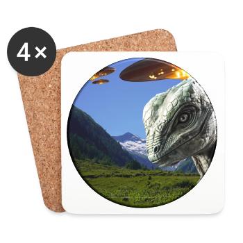Das Aufstellen einer Wildkamera hat sich gelohnt - Untersetzer (4er-Set) - Weiß - Vorne