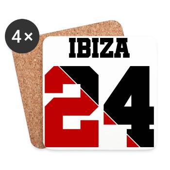 Ibiza 24 - Coasters (set of 4) - white - Front