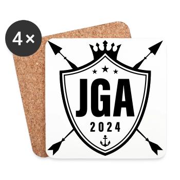 Mallorca 2024 - Untersetzer (4er-Set) - Weiß - Vorne