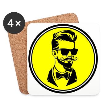 Groom Wedding Cool - Coasters (set of 4) - white - Front