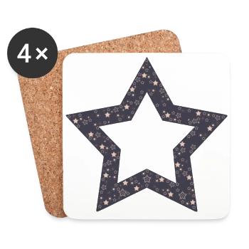 "Star Star" - Coasters (set of 4) - white - Front