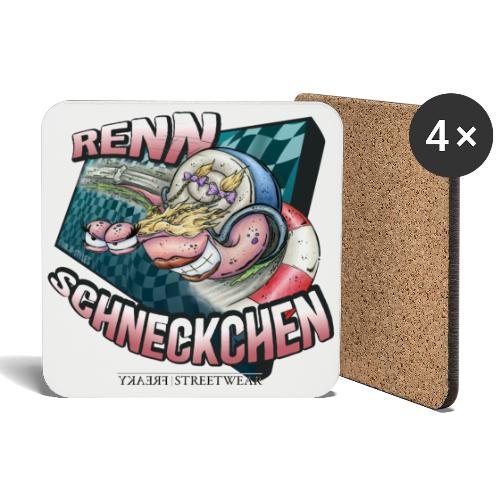 Rennschneckchen - Untersetzer (4er-Set)