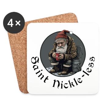 St. Nickel-weniger - Untersetzer (4er-Set) - Weiß - Vorne
