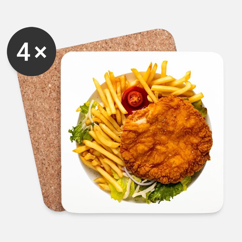 Ich esse nichts was Augen hat? - Untersetzer (4er-Set) - Weiß