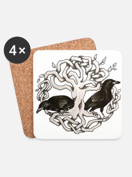 Terredizeaux - Coasters (set of 4) - white
