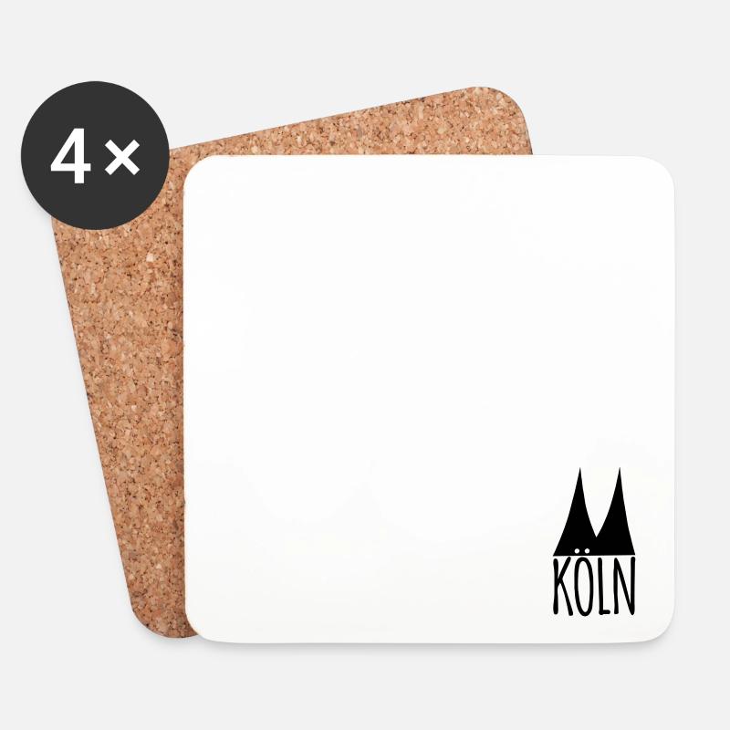 Köln Basic - Untersetzer (4er-Set) - Weiß