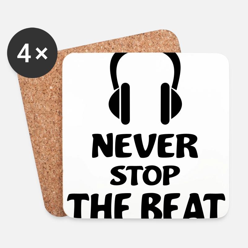 DJ - Coasters (set of 4) - white