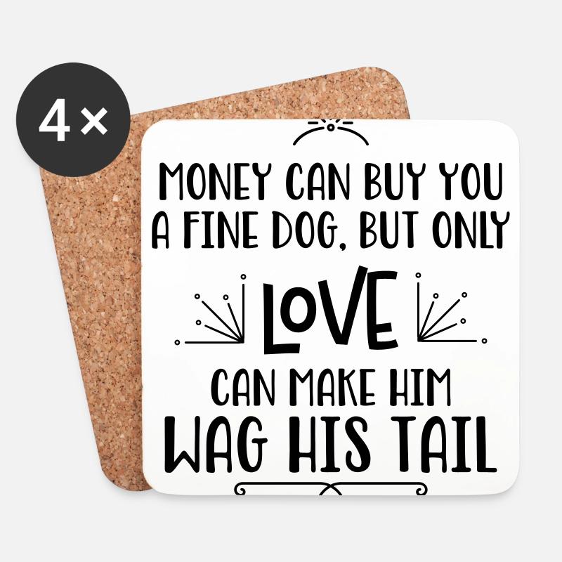 Dog lovers - Coasters (set of 4) - white