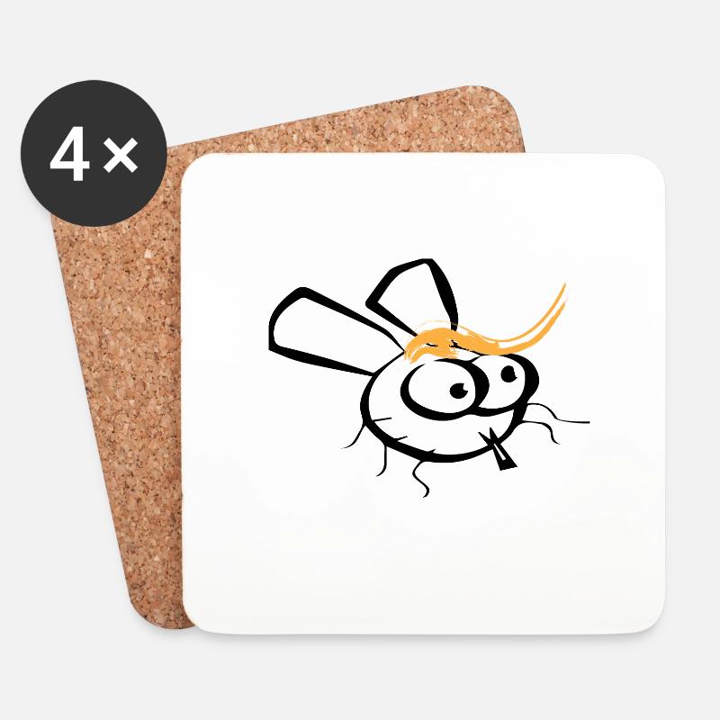 fly - Untersetzer (4er-Set) - Weiß