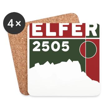 Elfer Berg Elferspitze Randonnée Normalweg Tirol - Dessous de verre (lot de 4) - blanc - Devant