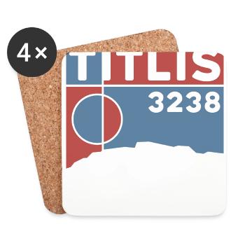 Titlis Susten Pass Engelberg Hike Ascent - Coasters (set of 4) - white - Front