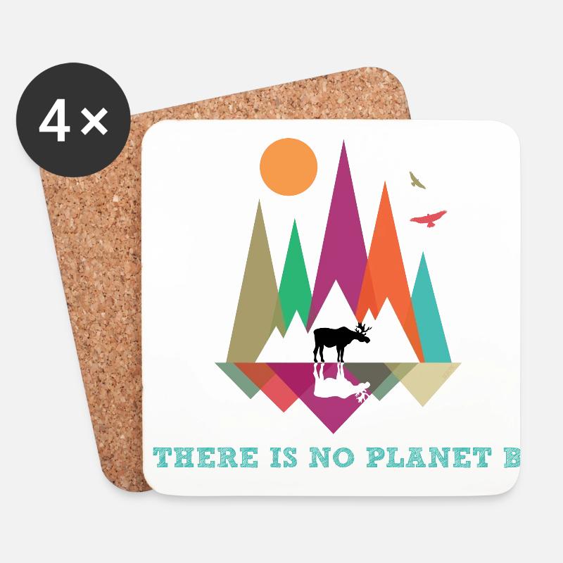 Fridays for Future - There is no Planet B - Untersetzer (4er-Set) - Weiß
