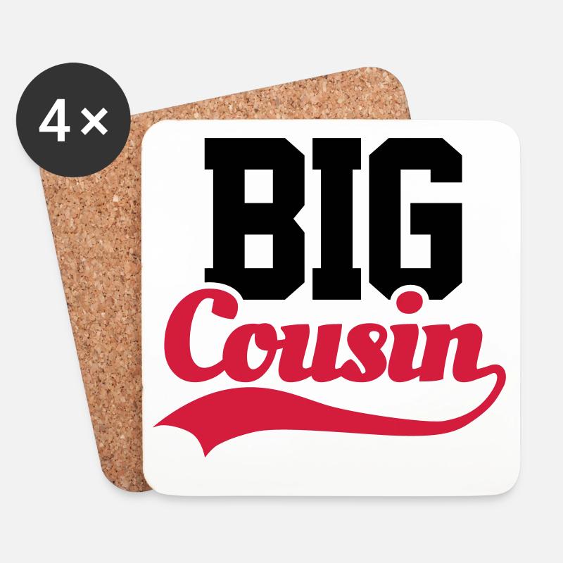 Big Cousin - Untersetzer (4er-Set) - Weiß