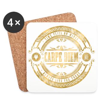 Carpe Diem - Coasters (set of 4) - white - Front