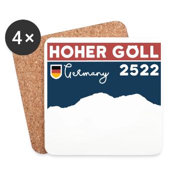 Hoher Göll Escalade Traversée Westgrat Randonnée - Dessous de verre (lot de 4) - blanc - Devant
